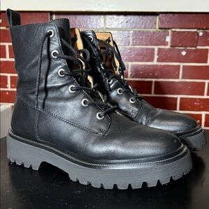 Madewell Black Combat & Moto Boots